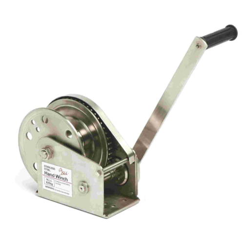 Stainless steel heavy duty hand load brake winch