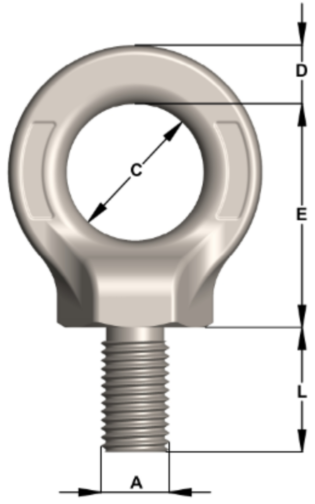 Lifting Eyebolt Grade 8 Hoisting Equipment Specialists HES NSW
